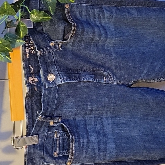 7 For All Mankind Mid Rise Ankle Skinny Jean - Picture 4 of 11